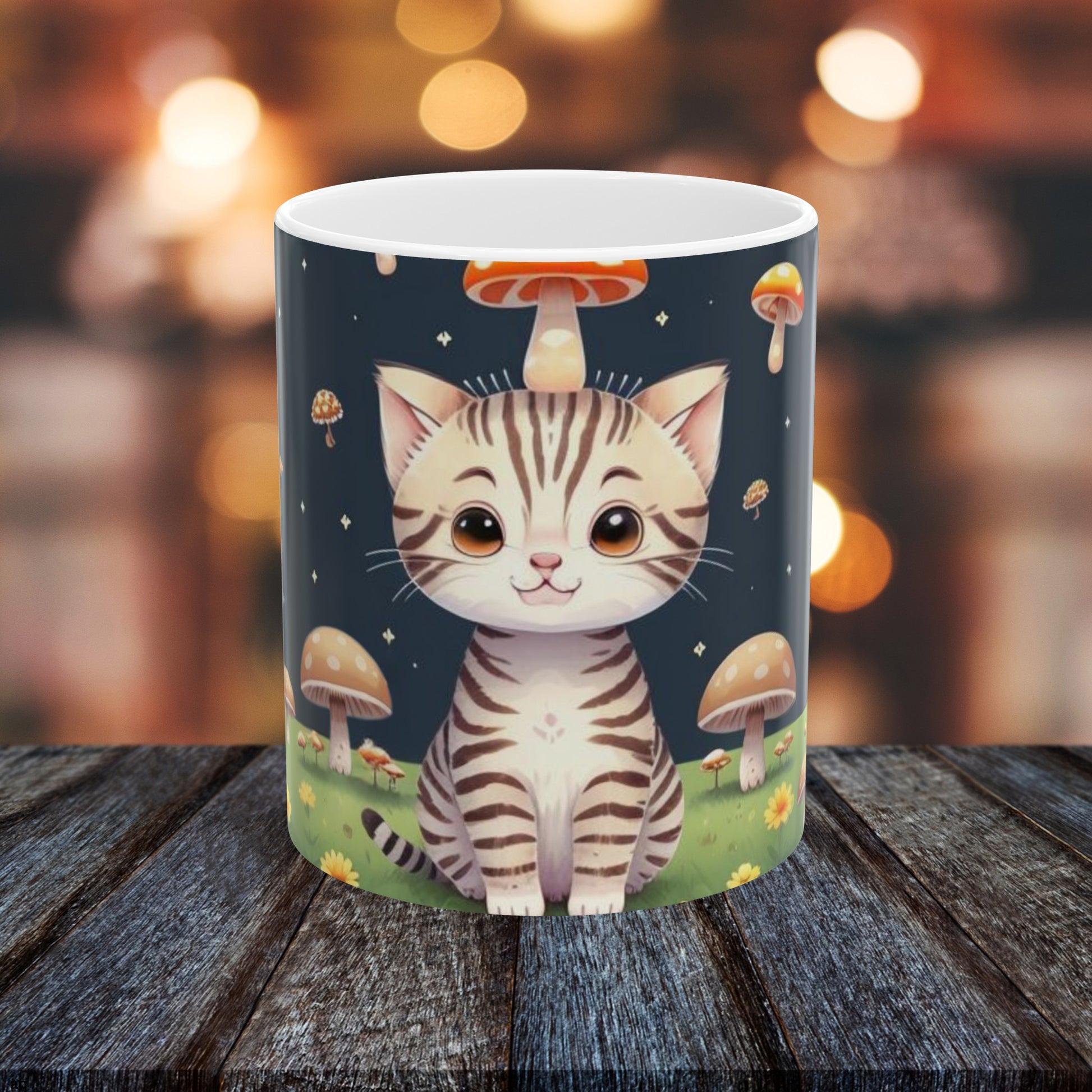 Aeos Woke Kitty Ceramic Mug